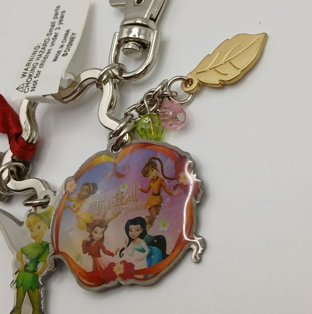 Disney Fairies Keychain with Tinker Bell Charm NWT